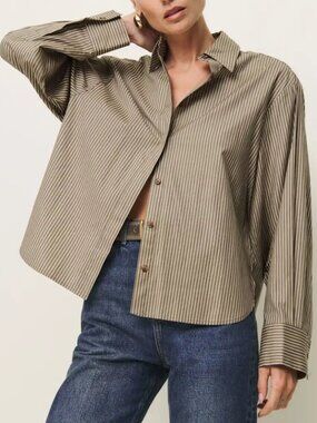 Reformation Andy oversized shirt M